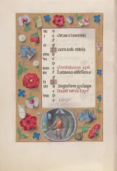 Stundenbuch der Königin Isabella der Katholischen, Königin von Spanien: Fol. 9v, August