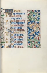 Stundenbuch Gebrauch von Rouen: fol. 10r, ca. 1470