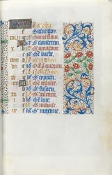 Stundenbuch Gebrauch von Rouen: fol. 12r, ca. 1470
