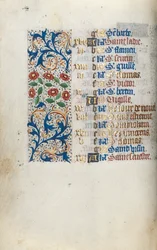 Stundenbuch Gebrauch von Rouen: fol. 12v, ca. 1470