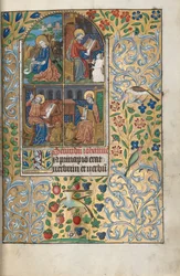 Stundenbuch Gebrauch von Rouen: fol. 13r, Die vier Evangelisten, um 1470