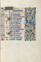 Stundenbuch Gebrauch von Rouen: fol. 2r, ca. 1470