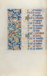 Stundenbuch Gebrauch von Rouen: fol. 3v, ca. 1470