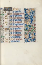 Stundenbuch Gebrauch von Rouen: fol. 4r, ca. 1470