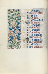 Stundenbuch Gebrauch von Rouen: fol. 5v, ca. 1470