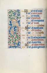 Stundenbuch Gebrauch von Rouen: fol. 7v, um 1470
