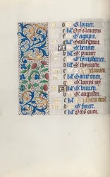 Stundenbuch Gebrauch von Rouen: fol. 8v, ca. 1470