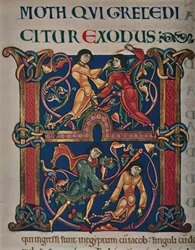 Initiale aus der Winchester-Bibel, um 1150 n. Chr., um 1950