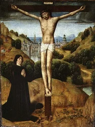 Christus am Kreuz mit einem Stifter, späte 1480er