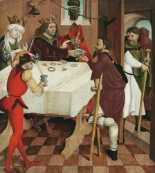 Die Wohltätigkeit des Heiligen Oswald, um 1480-85