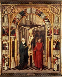 Triptychon der Erlösung, Mitteltafel: Kreuzigung