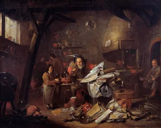 Innenansicht eines Alchemistenlabors