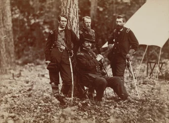 General W.S. Hancock und Stab