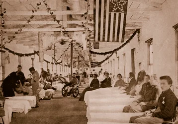 Armee-Krankenhaus in der Nähe von Washington, D.C., 1861-65