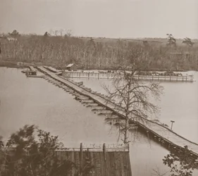 Pontoonbrücke der Union über den Appomattox