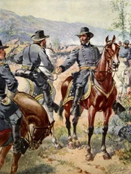 General George Henry Thomas in der Schlacht von Chickamauga, 20. September 1863