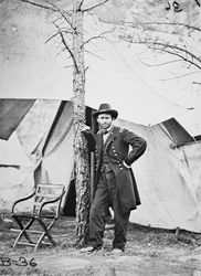General Ulysses Simpson Grant im Feld bei Cold Harbor