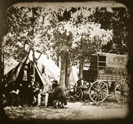 Hauptquartier des New York Herald im Feld bei Culpeper Court House, 1863