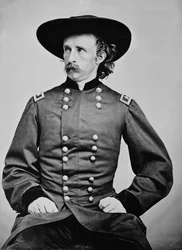 Porträt von General A. Custer (1839-1876)