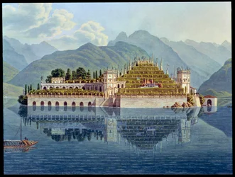 Die terrassierten Gärten, Isola Bella, Lago Maggiore, Italien