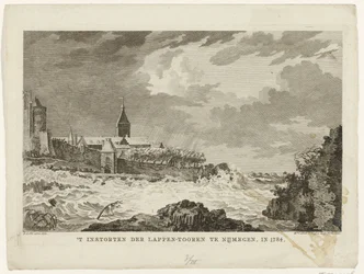 Einsturz des Lappenturms in Nijmegen, 1784