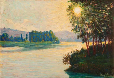 Sonnenaufgang am Fluss