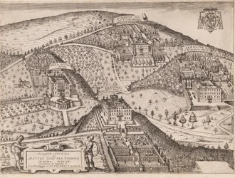 Blick auf Frascati und Umgebung