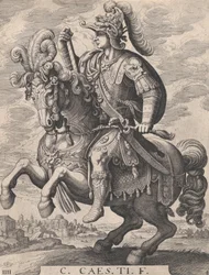 Tafel 4: Kaiser Gaius zu Pferd, aus 