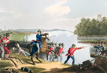 Die Schlacht von Waterloo entschieden durch den Herzog von Wellington