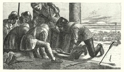 Die Legende von der Feder des Prinzen (Gravur)