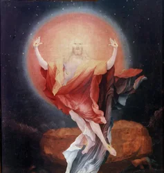 Isenheimer Altar: (Detail) „Die Auferstehung“ Tafeln von Mathis Neithardt Gothardt genannt Matthias Grünewald (1480-1528) 1512-1516 Colmar, Musée Unterlinden