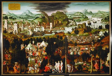 Die Zerstörung von Troja und das Urteil des Paris