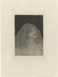 Frau mit Schleier