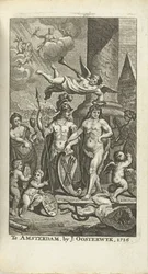 Gravierte Titelseite für J. Lamigue: Das Leben von Seiner Hoheit Johann Wilhelm Friso, 1716