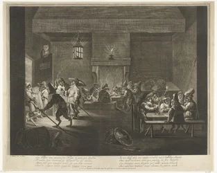 Wartezimmer mit Affen, ca. 1720