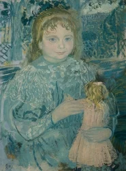 Mädchen mit Puppe (Porträt Thérèse Watillaux)