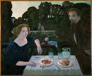 Maurice Denis und Marthe im Morgengrauen, Selbstporträt, Nachmittag im Garten