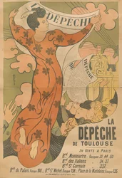 Plakat für die Zeitung La Dépêche de Toulouse, 1892