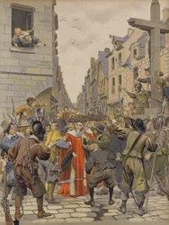 Tag der Barrikaden, Mathieu Mole am Kreuz von Trahoir