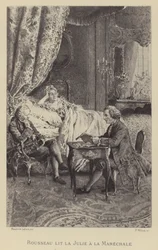 Rousseau liest seine Novelle Julie der Marschallin vor