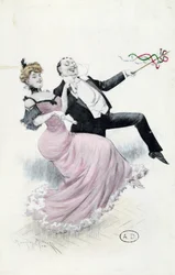 Lebensfreude, Postkarte ca. 1900