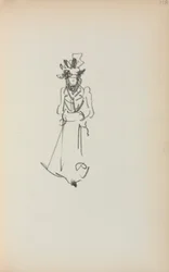 Italienisches Skizzenbuch: Stehende Frau (Seite 118)