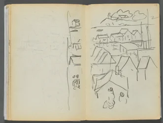 Skizzenbuch - Das Granite Shore Hotel, Rockport, Seite 174 & 175: Häuser