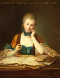 Porträt von Gabrielle Emilie Le Tonnelier de Breteuil, Marquise de Chatelet