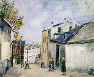 Straßenszene in Montmartre, Paris