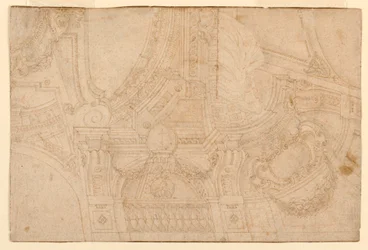 Bemalte Decke, Mitte 18. Jahrhundert