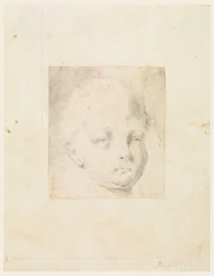 Zeichnung, Studie: Kopf eines Jungen, 1810–34