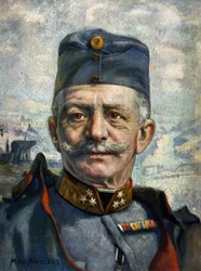Porträt von Conrad von Hotzendorf (1852-1925), Feldmarschall der österreichisch-ungarischen Armee (Zeichnung)