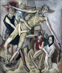 Die Kreuzabnahme. Gemälde von Max Beckmann (1884-1950), Öl auf Leinwand