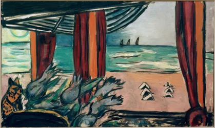 Nordseelandschaft mit Zelten